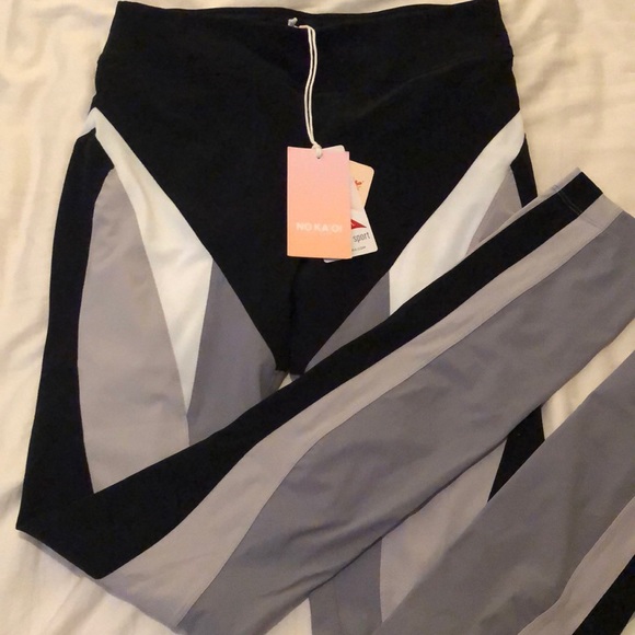 NO KA’ OI Pants - Black- Gray-White- Leggings